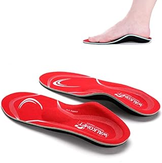 Walkomfy Pain Relief Orthotics, Plantar Fasciitis Arch Support Insoles Shoe Inserts for Maximum Support/All-Day Shock Absorption/Designed for Men and Women 23cm
