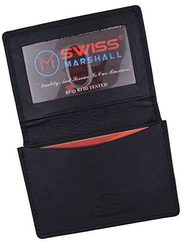 Men's RFID Blocking Premium Leather Expandable Small Credit Card ID Business Card Holder Wallet2