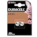Duracell - LR44 - Pile bouton alcaline spéciale 1,5 V, pack de 2 (76A / A76 / V13GA), conçue pour une utilisation dans les jouets, calculatrices et dispositifs de mesure