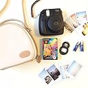 ZENKO Instant Mini First Generation Zipper Universal Camera Bag for Instant Camera mini 13/12/11/9/8/SE/41/99/Evo/Liplay, Polaroid- Beige gallery image