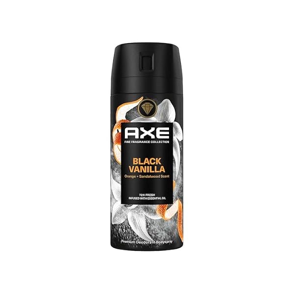 Axe Dezodorant w sprayu dla mężczyzn Black Vanilla Zapach Premium 150ml x6