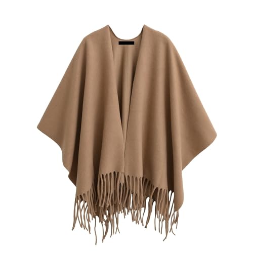 Châle chaud tendance écharpe femme automne hiver à pompons grand plaid chaud et doux
