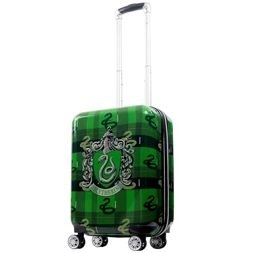 FUL Harry Potter 22 Inch Carry On Luggage, Hardshell Rolling Suitcase with Spinner Wheels, Slytherin