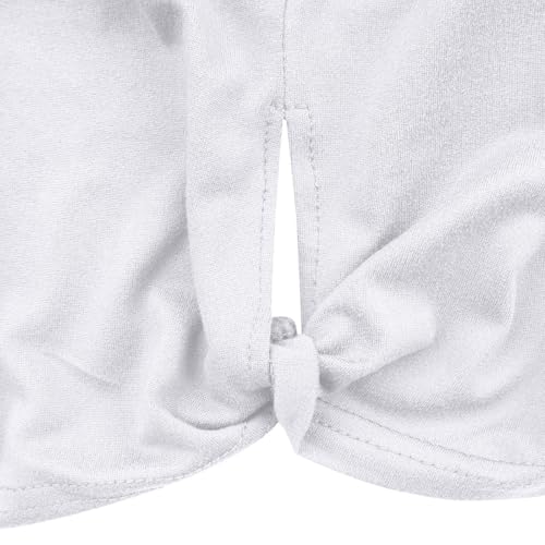Womens Casual Fashion Crewneck Vest Top Side Hollow-Out Breathable Athletic Tank, Stylish Cut-Out Sleeveless Shirt White