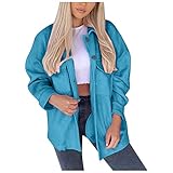 QHDDP Winter Jacken Damentel Last Minute Halloween KostüM Halloween KostüM Teufel Polizei KostüM Vintage Lederjacke Kleopatra KostüM Joker KostüM Herren Fleeceweste Scotch and Soda(Blau,M)