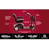 Pride Victory 9 3-Wheel Mobility Scooter with Extended Warr