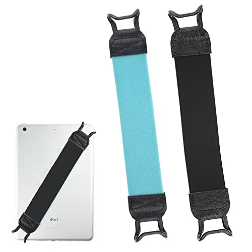 ハンドストラップ Oumino タブレット用  ハンドストラップ タブレットPC iPad ホルダー ラバー ストラップ バンド グリップ 落下防止 伸縮ベルト 簡単脱着 挟み込み 安全 For Apple New iPad Pro 12.9/10.5/9.7, New iPad Air 1/2/3/4/5, New iPad Mini 1/2/3/4, iPad 1/2/3/4/5/6/7, Kindle, Samsung Galaxy Tab & Note, Google Nex