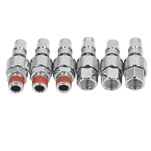 HappyFit Swivel Air Plug 1/4in NPT Masculino Rosca Fêmea Conexão Rápida Aço Endurecido Encaixe de Ma