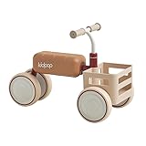 Kidpop Toast Baby Walker - Paseador convertible con asiento desmontable, triple marco antivuelco y cesta de grado alimenticio para 10-36 meses (rojo)