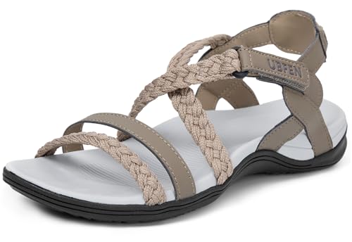 UBFEN Womens Hiking Sandal Sport Sandal Outdoor Comfortable with Adjustable Straps
