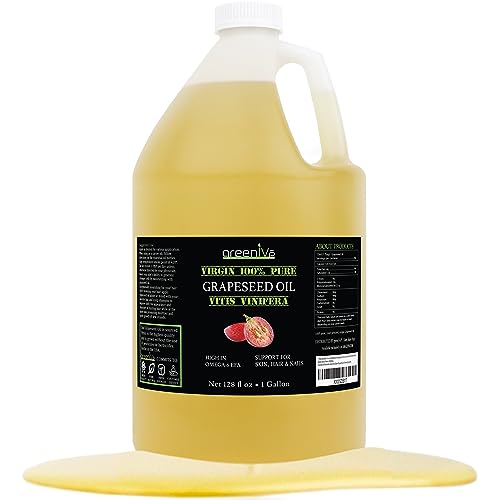GreenIVe Grapeseed Oil Organically Grown 100% Pure Cold Pressed Light ...