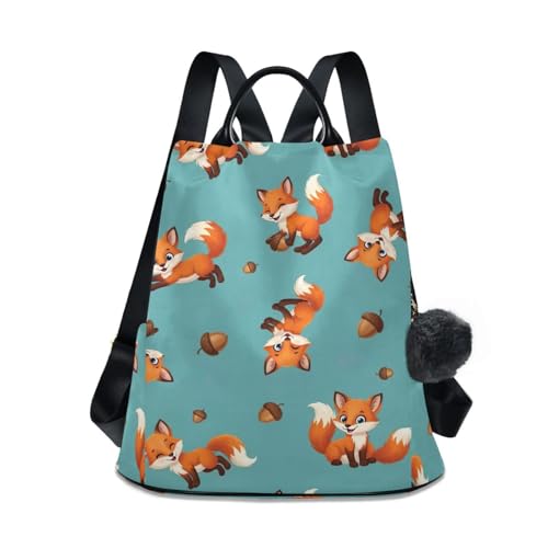 Sac à dos imprimé renards femme idéal pour le voyage et le shopping
