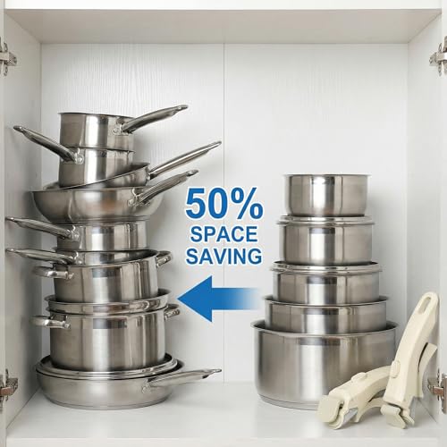 2PCS Removable Pot Handle Wood, 7.5" Detachable Handle for Pots and Pans, Durable & Heat-Resistant Universal Cookware Handle Replacement (Cream White) by Generic - Image 5