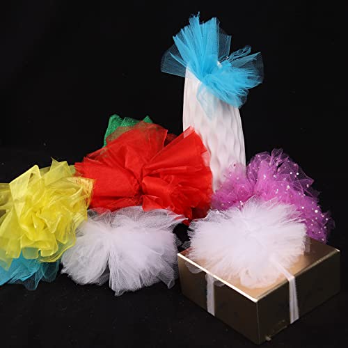 Premium 54" x 10 Yards White Glitter Tulle Fabric Roll - Sequin-Embellished Mesh for Tutu Skirts, Dressmaking, and Elegant Party Decorations 10 Premium 54" x 10 Yards White Glitter Tulle Fabric Roll - Sequin-Embellished Mesh for Tutu Skirts, Dressmaking, and Elegant Party Decorations - Image 9