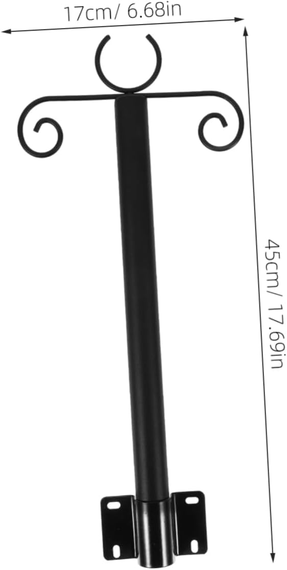 1set Outdoor Light Hanging Pole Support Rod for String Lights and Bird Feeders for Patios Gardens Decks and Backyards