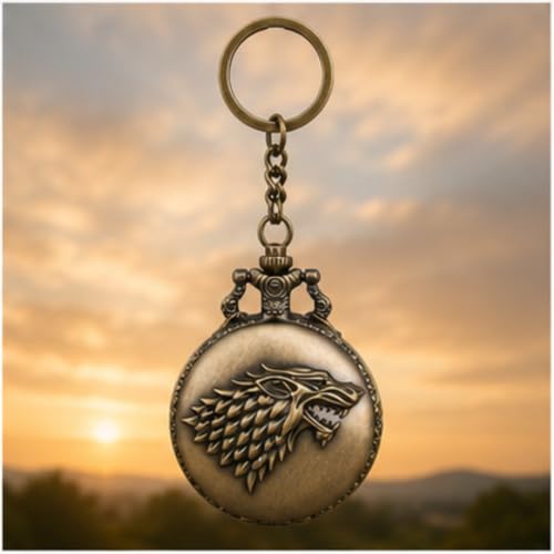 Image of Antique Bronze Pocket Premium Vintage Theme Metallic Home Key Chain & Key Rings | Best Gift for Men, Woman, Boys & Girls on their Special Occassions