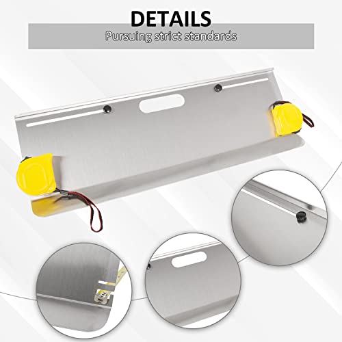 Hecasa Diy Toe Plates Wheel Alignment Tool, 4 Probes Toe Plates, High Grade Aluminum Toe Alignment Tool, Double Tape Measures Alignment Tools Automotive #TOP4