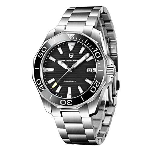 Pagani Design Wasserdicht 100M Saphirglas Herrenuhr Automatik Edelstahlband Keramiklünette Mechanische Armbanduhren Japan NH35 Uhrwerk Herren Cover