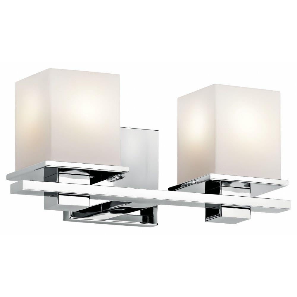 45150CH Tully Vanity, 2 Light Incandescent 200 Total Watts, Chrome