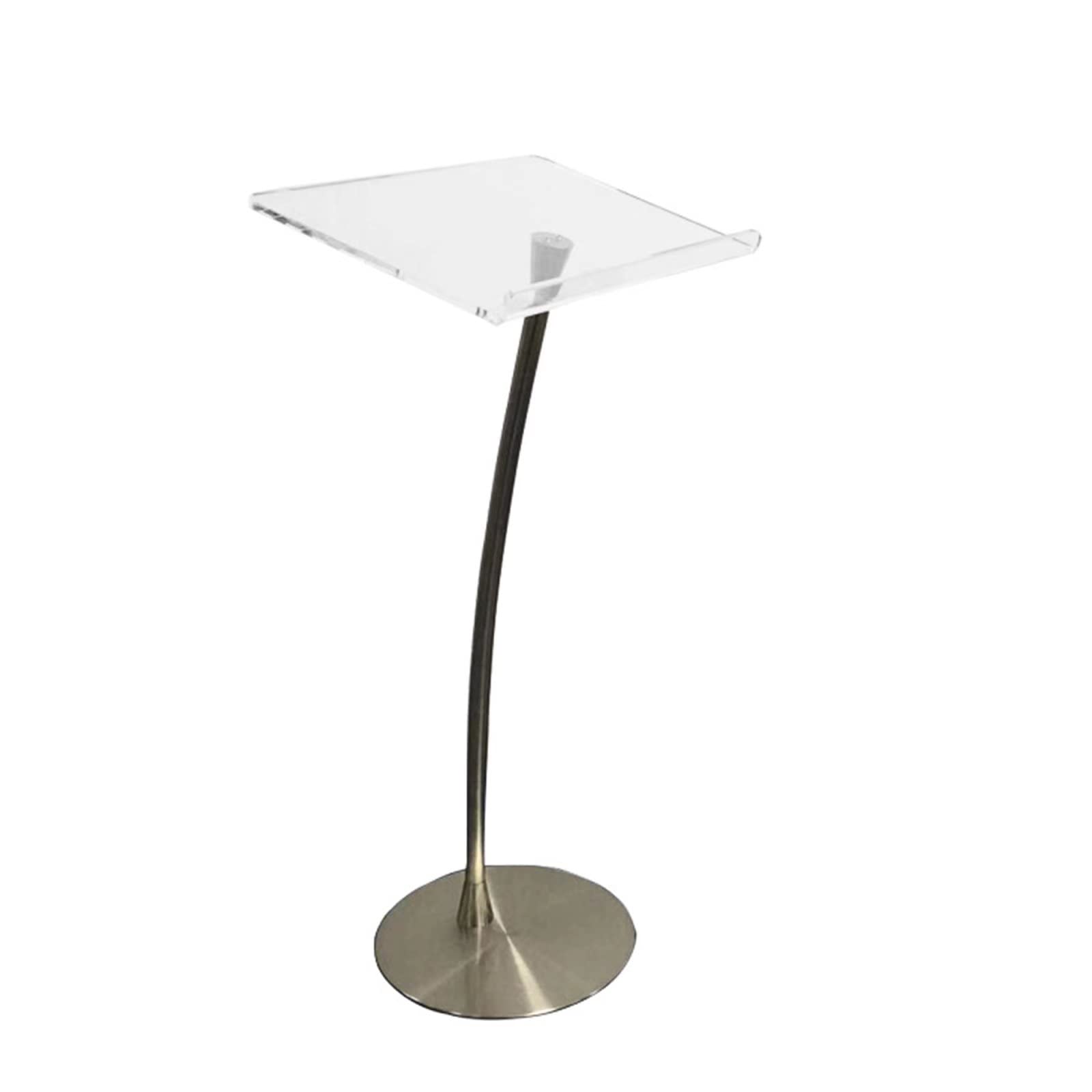 DUANHOZ Acrylic Podium Lecture Table - Conference Pulpit Stand for School, Church, Office - Multi-Purpose Platform Lectern