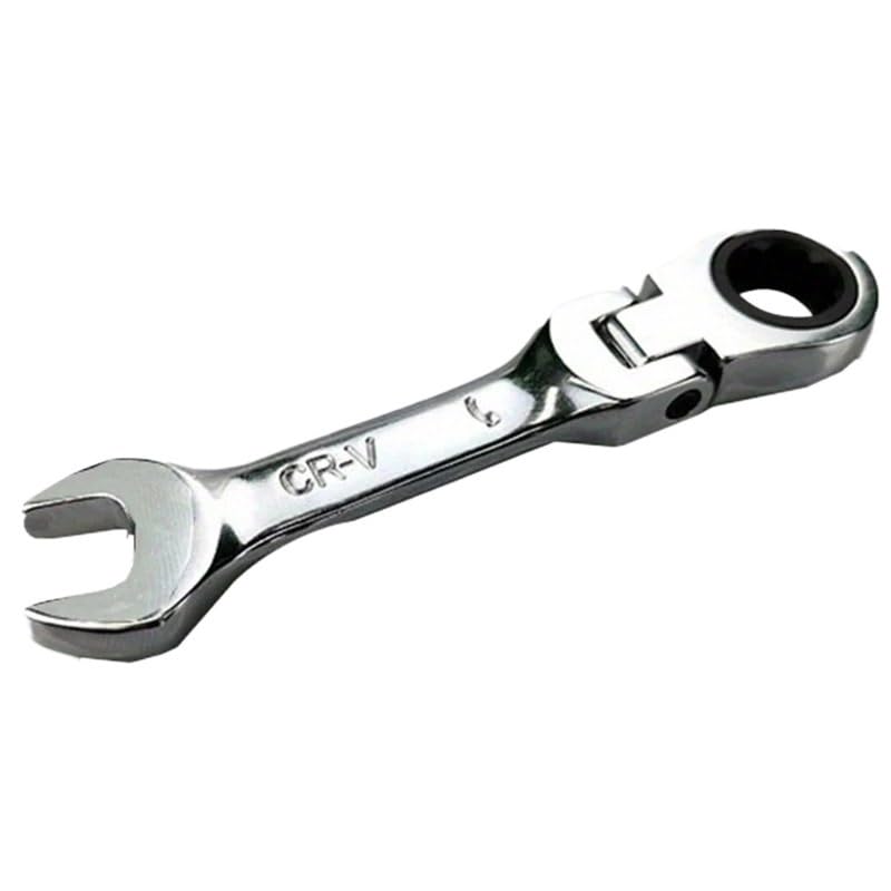 MAYANGYANG Llaves Fijas con Carraca Llave de trinquete de 72 Dientes, Llave combinada Manual de Mango Corto for automoción y fijación Llave Carraca(12mm)
