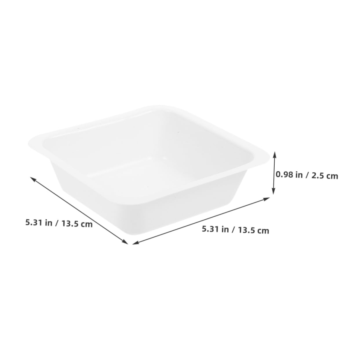 STOBAZA 10pcs Square Weighing Pans 250ml Weighing Boats for Accurate Measurements