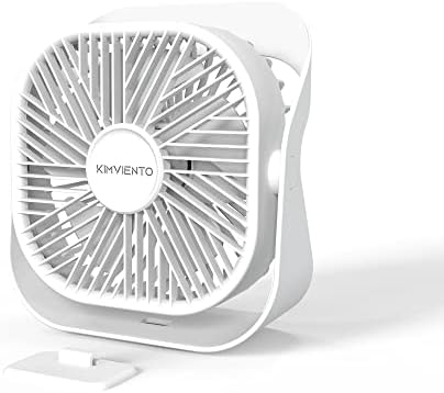 Kimviento USB Powered Fan Mini Desk Fan Portable Table Fan with 360° Rotate, 3 Speeds Strong Airflow, Quiet Personal Small Desktop Fan for Home Bedroom Office Camping Outdoor Travel, 4ft Cord, Blue