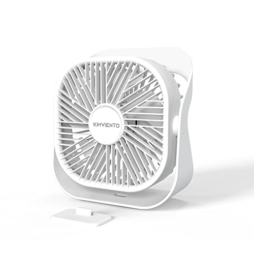 Kimviento Usb Powered Fan Mini Desk Fan Portable Table Fan With 360° Rotate, 3 Speeds Strong Airflow, Quiet Personal Small Desktop Fan For Home Bedroom Office Camping Outdoor Travel, 4Ft Cord, Blue #TOP3