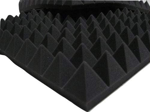Soundproof Panel Acoustic Pyramid 49 x 49 x 6 cm, Colour Anthracite Density 30