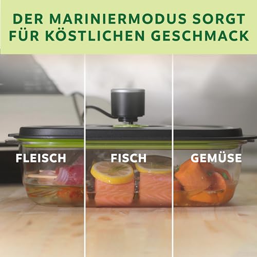 Foto von FoodSaver V2860 Vakuummaschine für trockene/nasse Lebensmittel, 100 W, Silber/Schwarz