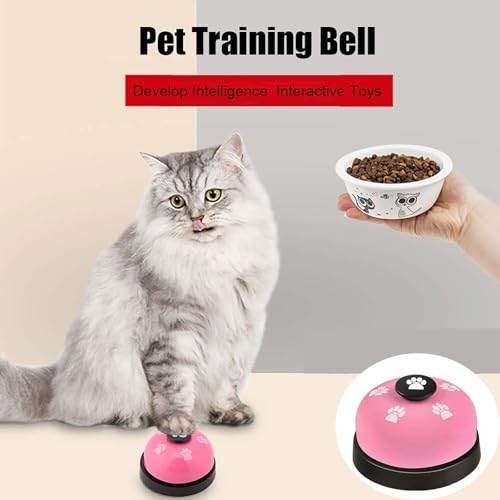 Yuannee Trainingsglocken für Haustiere,2 PCS Klingel für Hundetraining Hunde Türklingel für Hunde Katzenklingel Hund Klingel Kabellos für Hunde Töpfchenkommunikation und Sauberkeitstraining(Rosa)