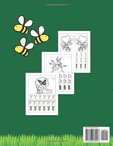 Insect Activity Book For Kids Ages 3-8: Cool Coloring Insect Illustrations, Number Coloring, Cool Alphabet Coloring., Coloring Alphabet & Count, Size 8.5" x 11" (21.59 x 27.94 cm), 120 Pages image 3