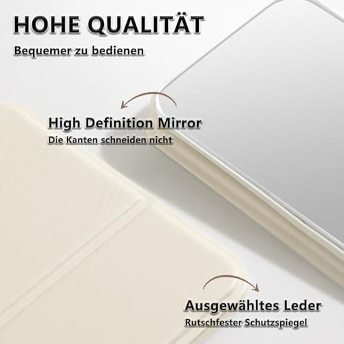 WhaleO Reisespiegel Taschenspiegel Taschenspiegel Klappbar Klappspiegel Klein Kosmetikspiegel Klein Tragbarer Super HD Spiegel,Ultradünn und Langlebig Spiegel, für Zuhause, Reisenutzung