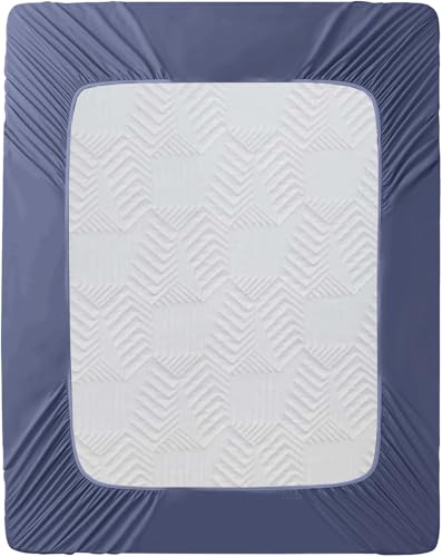 Parure de lit double douce pour des nuits cocooning en bleu délavé