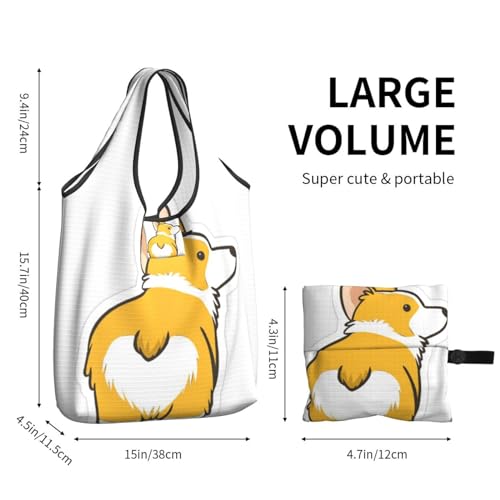 Sac de courses pliable réutilisable grand sac fourre-tout imperméable taille unique - 3