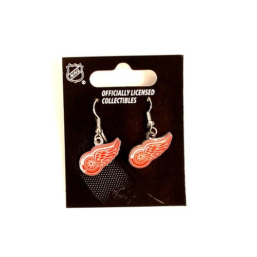 NHL Detroit Red Wings Dangler Earrings