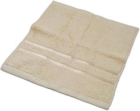 Towelogy® Luxury Egyptian Cotton Face Cloth Flannel Fingertip Towels Set 500 GSM Supersoft and Highly Absorbent Washcloths 30x30 cm (Pack 6, Natural Beige)