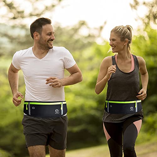 Image of Running Belt for Women Men - Best Comfortable Fanny Pack Waist Pack Bag Pouch Running Phone Holder That Fit All Phone Models and Fit All Waist Sizes for Running, Workouts, Cycling, Traveling
