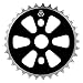 Black Ops Chainring 1 Piece 33T 3/32 Alloy Black