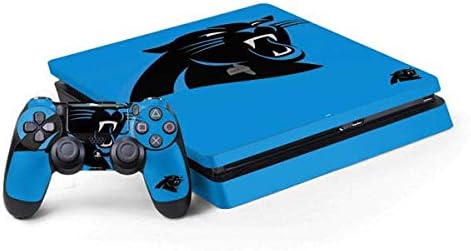 Skinit Decal Gaming Skin Compatible with PS4 Slim Bundle - Officially Licensed NFL Carolina Panthers Double Vision Design