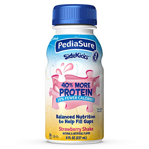 PediaSure SideKicks, High Protein Nutrition Shake for Kids, Strawberry, 8 fl oz (Pack of 6)