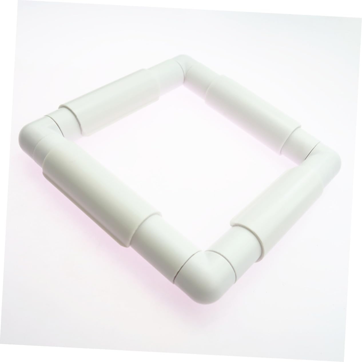 KONTONTY White Clip Embroidery Frame Square Cross Stitch Quilting Needlepoint Holder Lightweight for Sewing Craft Projects