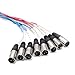 Seismic Audio Speakers 8 Channel XLR Snake Cables, Pro Audio Snake Cables, 10 Foot, Multiple Colored Coded Cables