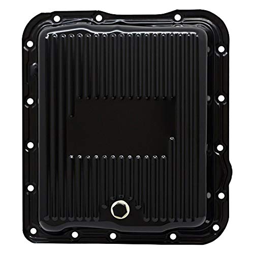 Steel Transmission Pan Compatible/Replacement for Chevy/GM 700R4-4L60E-4L65E - Black EDP