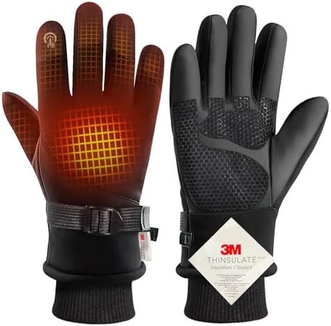 （07:30時点） [Czlyxo] 防寒手袋 防寒グローブ 【2025冬・3Mシンサレート・スマホ対応】 手袋 レディース メンズ アウトドアグローブ バイクグローブ タッチパネル 自転車 サイクリング スポーツ 裏起毛 紛失防止結び付け 滑り止め 防風 防水 登山 (ブラック, L)