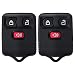 ECCPP Replacement fit for 2X 3 Button Keyless Entry Remote Transmitter Control Key Fob Clicker Ford Mazda Lincoln Mercury Series CWTWB1U212 CWTWB1U331 CWTWB1U345 GQ43VT11T