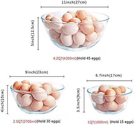 Homwin Glass Mixing Bowl - Thumbnail 2