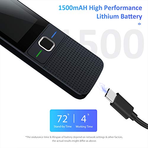 Language Voice Translator Device Portable Smart Translator Two Way Online 138 Languages Real Time - Black - Image 6