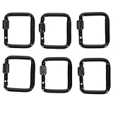 Toddmomy Square Carabiner Heavy Duty Metal Clip Outdoor Camping Hook Keychain Lanyard Buckle 2-Inch Safety Clasp for Hiking and Gear