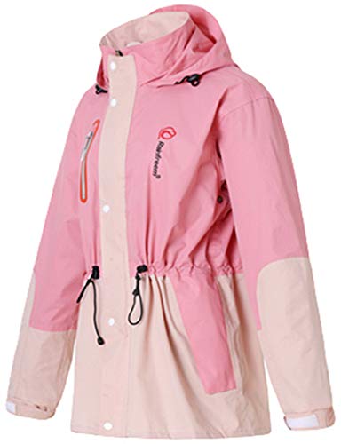 Chaqueta impermeable con capucha para mujer Player en negro y rosa talla XS para moto